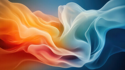 Obraz premium abstract background of swirling shapes in vibrant orange and blue hues, creating dynamic and fluid visual experience