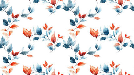 Fototapeta premium Watercolor heart shaped frame adorned with delicate leaves perfect for Valentine s Day greeting cards