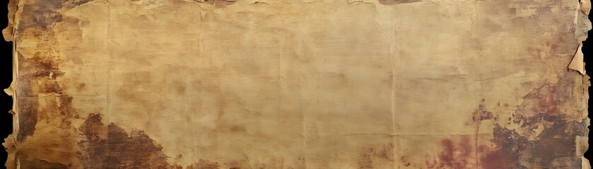 Obraz premium Worn and Torn Old Paper Texture with Brown and Tan Hues