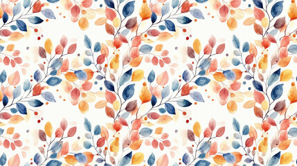 Watercolor seamless pattern featuring soft hues and a blank area for customization versatile design for invitations or art projects
