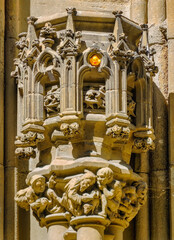 detail of the cathedral, Vitoria-Gasteiz, Basque Country, Spain, Europe, September 2024