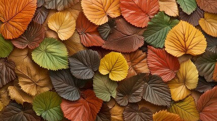 Obraz premium Blurred background of red maple leaves with bokeh effect,atmosphere of autumn wallpaper.
