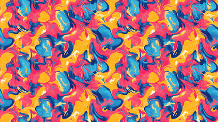 Cool abstract texture seamless pattern with vibrant colors for background design and modern artwork