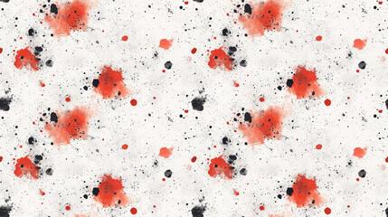 Fototapeta premium Seamless pattern of abstract red paint grunge on a white background showcasing modern mixed media artwork
