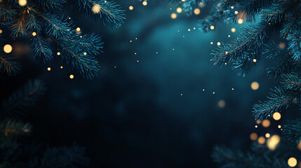 Fototapeta premium christmas tree lights