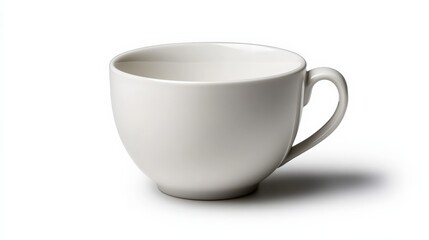 Simple Elegance: A Classic White Teacup.  