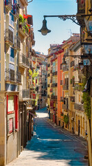Obraz premium street, Pamplona, Navarre, Spain, Europe, September 2024