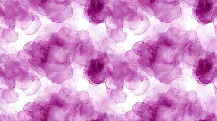 Fototapeta premium Seamless violet watercolor wash pattern against a white background ideal for text design and digital projects