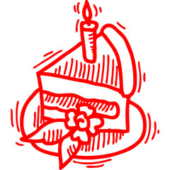 happy birthday single vector icon