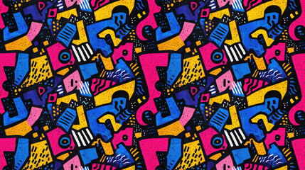 Obraz premium Watercolor seamless pattern featuring hand drawn monstera leaves ideal for background texture wrapping paper or textile design