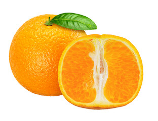 orange isolated on white clipping path