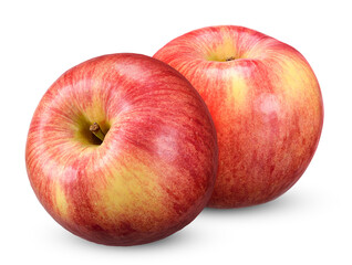red apple isolated on white clipping path