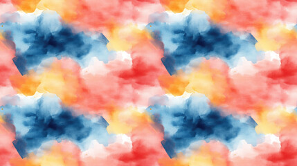 Watercolor abstract illustration featuring a seamless pattern of brush strokes ideal for wallpaper and decor