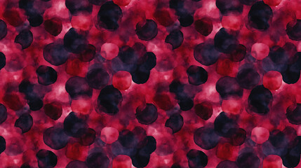 Seamless watercolor pattern featuring deep burgundy spots and scarlet blood accents ideal for fashion fabric and textile design