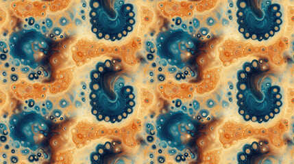 Weird abstract texture pattern in a seamless design eye catching artistic background for modern decor or textile printing