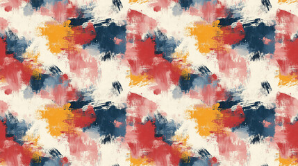 Seamless abstract modern painting pattern featuring dynamic palette knife strokes on canvas ideal for textile design home decor wallpapers