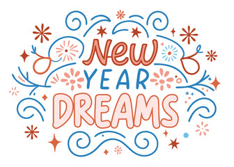  design of happy new year 2025 graphic with a nature