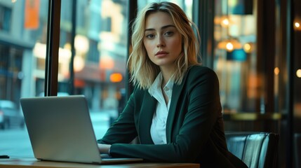 Fototapeta premium The Professional Woman in Caf?