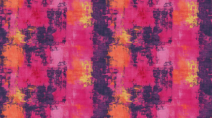 Obraz premium Seamless carpet and rug pattern featuring grunge and distressed textures ideal for textile design applications