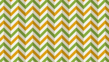 Chevron Pattern with Green and Orange Color Scheme for Abstract Geometric Design Background