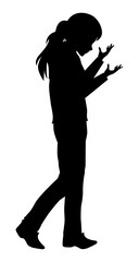 Girl Silhouette Illustration