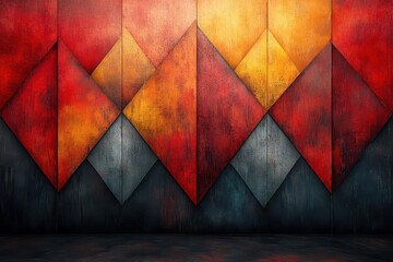 redorange geometric background featuring grainy textures and abstract shapes creating a minimalistic yet striking design perfect for modern graphic resources or promotional materials