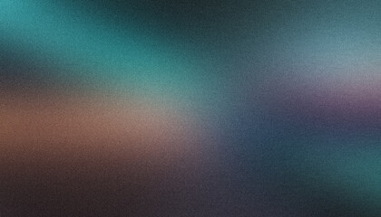 Fototapeta premium Teal, brown, and dark blue gradient background with a smooth yet textured abstract look