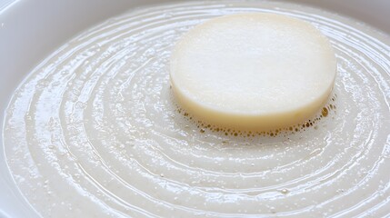 Swiss Cheese Splash : Cheese pattern. Cheese board. Cheese dices and slicesCheese splash.A slice of Swiss cheese dropped into a bowl of fondue. The bubbling cheese creates ripples, and you can 