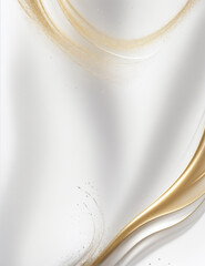 Fototapeta premium abstract background with waves - abstract golden wave background - Generative AI