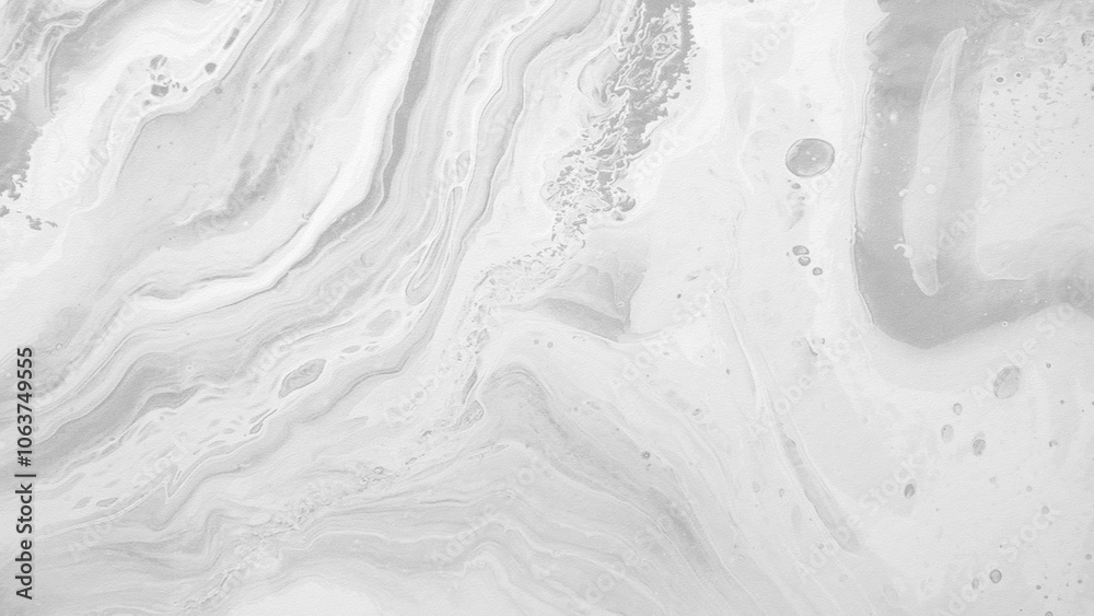 Poster a white and gray marble wall with a pattern of swirls and lines texture background. texture of the w