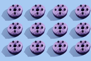 Delightful purple mini cupcakes with sprinkles