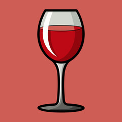 glass of red wine