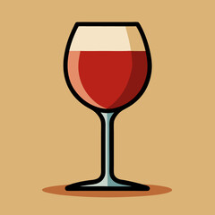 glass of red wine