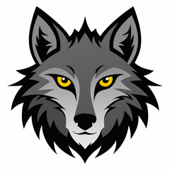 wolf head vector
