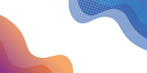 Blue wave abstract background. Liquid color background design. Fluid gradient shapes composition. Futuristic design for posters, banner, web header, presentation design and much more