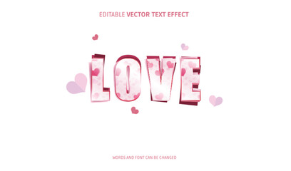 LOVE text effect