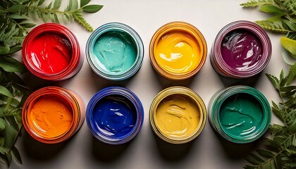 Pots de peinture écologique