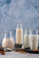 Plant based vegan non dairy alternative milk