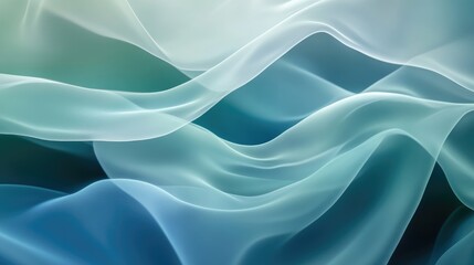 Fototapeta premium Soft Waves of Light and Color Flowing Together