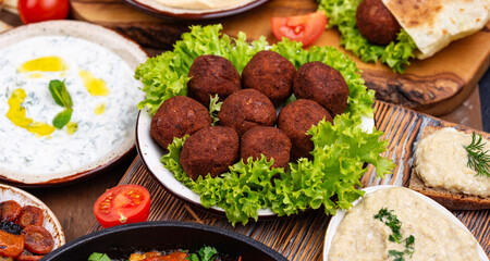 Traditional Jewish, Israeli and middle Eastern food
