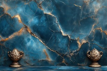 seamless blue natural marble pattern texture background conveying elegance and sophistication perfect for design and aesthetic applications