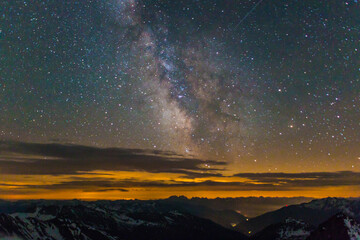 Milchstrasse &uuml;ber den Bergen