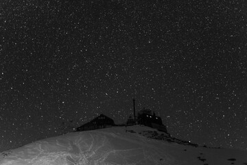 Nachthimmel &uuml;ber dem Hohen Sonnblick