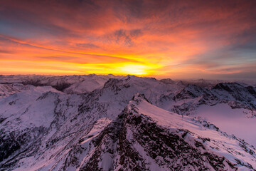 Sonnenaufgang mit Morgenrot