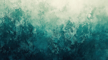 Obraz premium Abstract textured background in shades of teal and green evokes calmness and depth