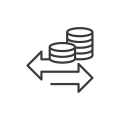 Investment banking, icon in line design. Investment, banking, finance, mergers, acquisitions, capital, markets on white background vector. Investment banking editable stroke icon