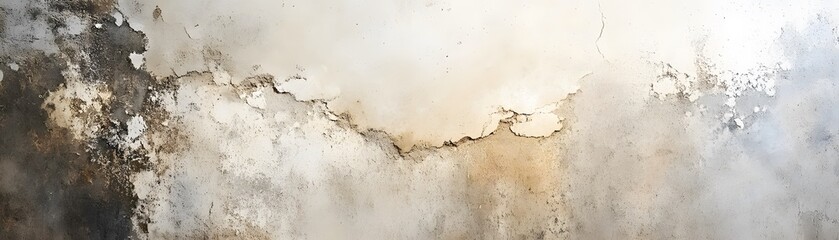Fototapeta premium Close-up of a Weathered and Cracked Concrete Wall