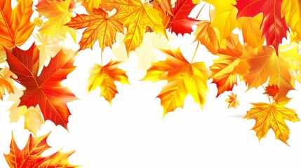 Fototapeta premium autumn, leaf, maple, fall, leaves, nature, season, tree, yellow, orange, isolated, foliage, plant, color, object, november, red, brown, colorful, october, golden, gold, texture, seasonal