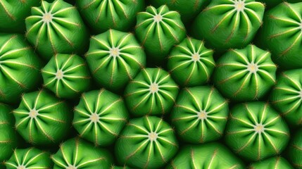 Close-up view of green succulent plants with unique shapes and textures.