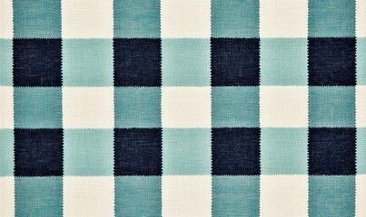 Textured checkered pattern in soft blue and dark navy hues on a white background.